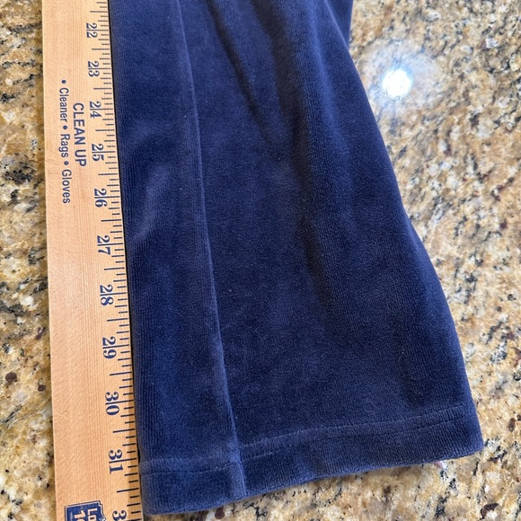 Juicy Couture Y2K Navy Blue VELOUR Leisure Pants. Size large - Picture 5 of 5